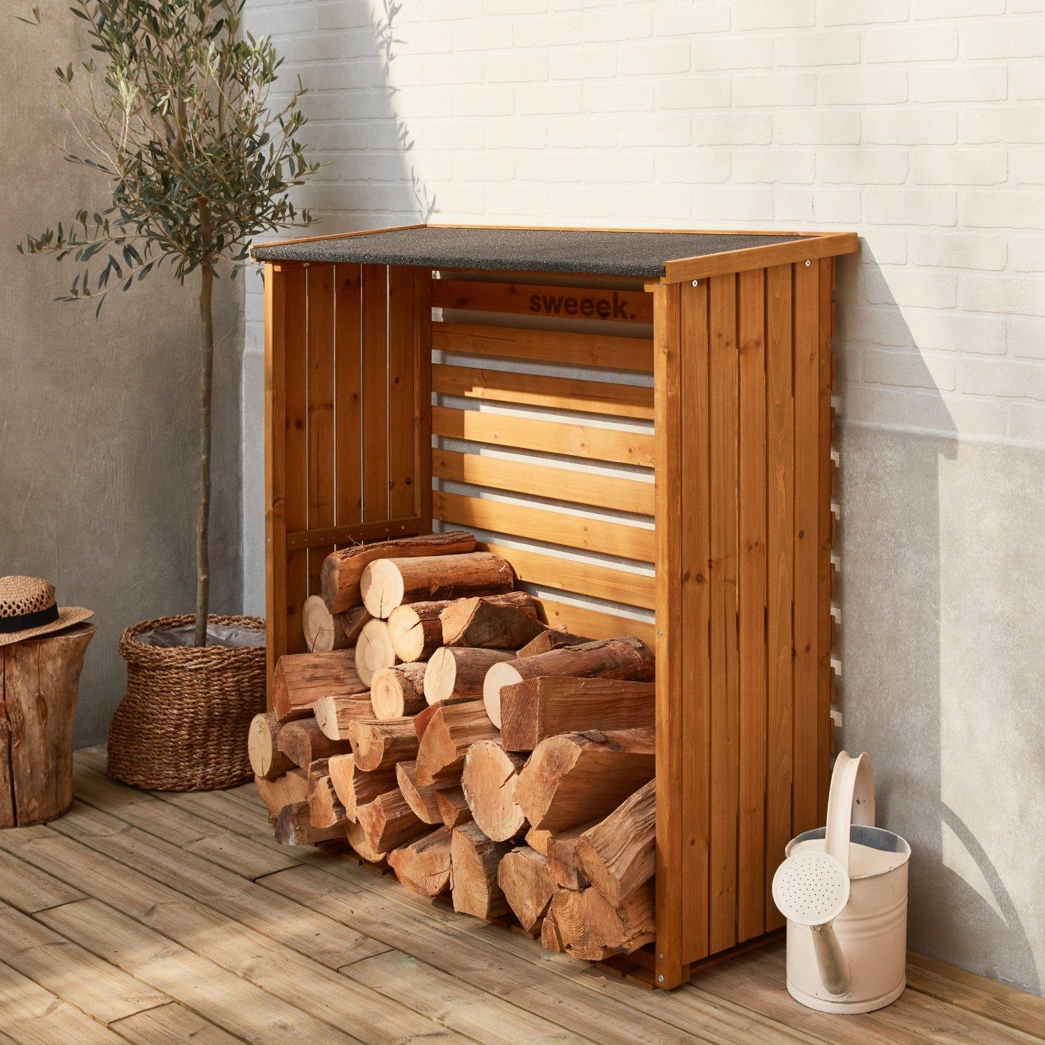 Log Shelter 120x45x120cm Wood